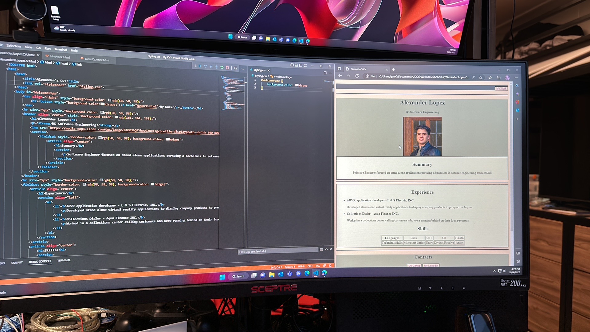 Personal Portfolio Website